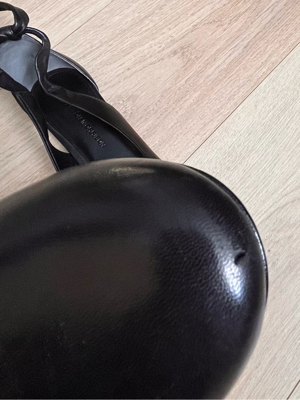 Sigerson Morrison Black Wrap-Around Lace Ballet Flats - Picture 11 of 16